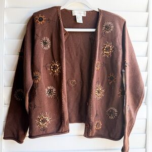 Embellished Cardigan Sweater – Women’s Size M